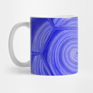 Blue Marble Fluid Art Honeycomb Mug